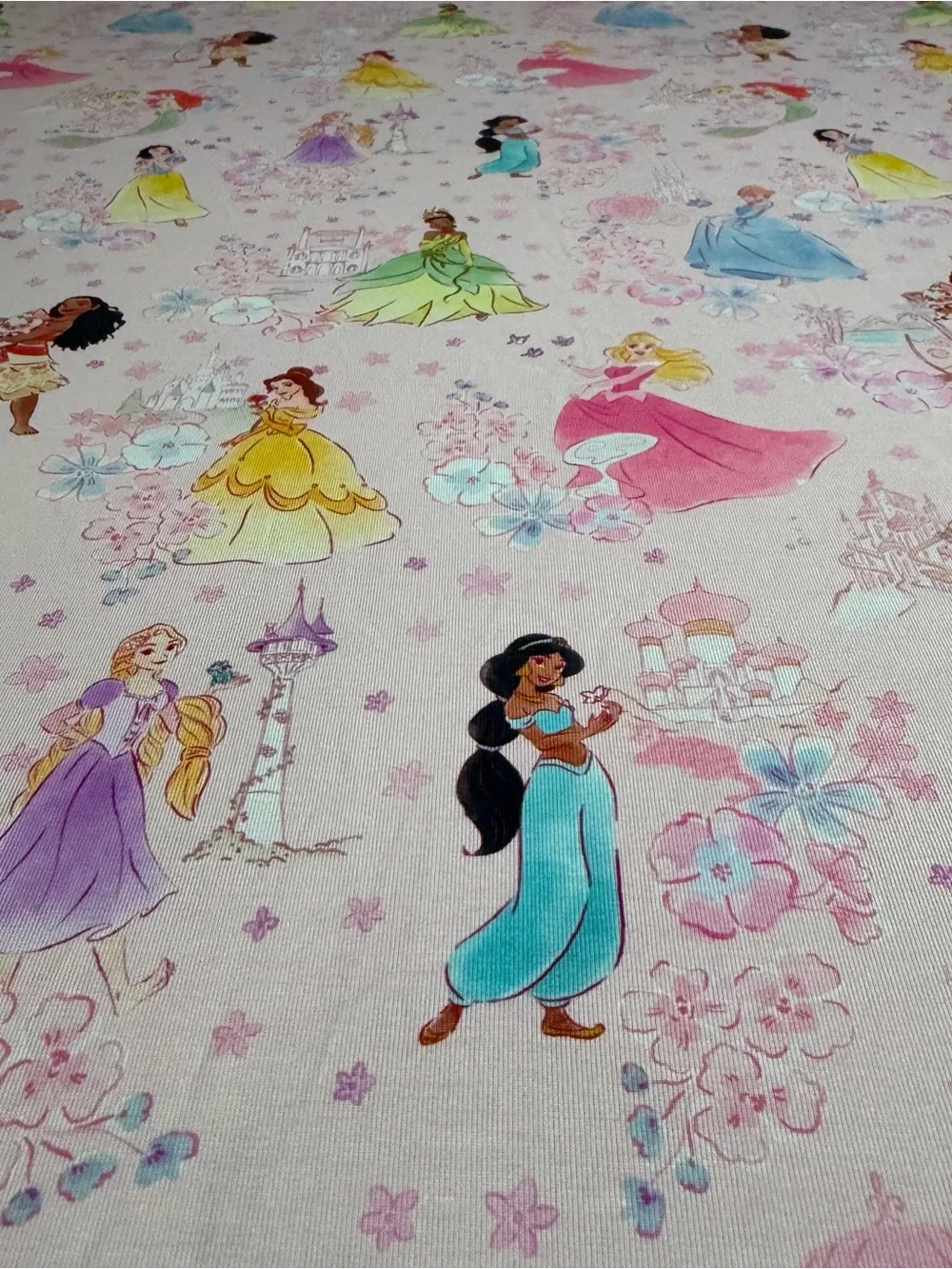 LS princess garden Bamboo Custom Queen fitted Sheets with 2 standard pillowcases